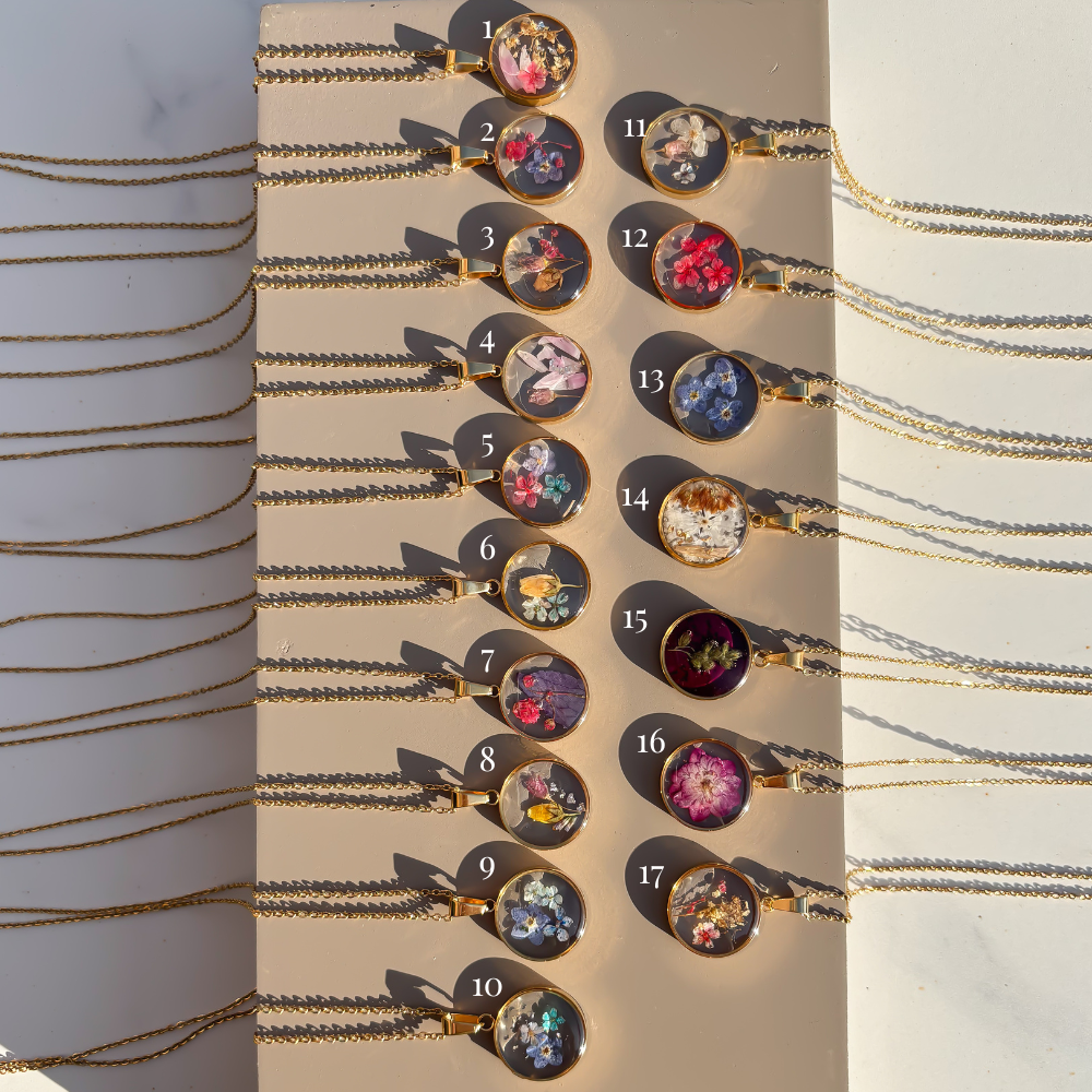 Droogbloem ketting