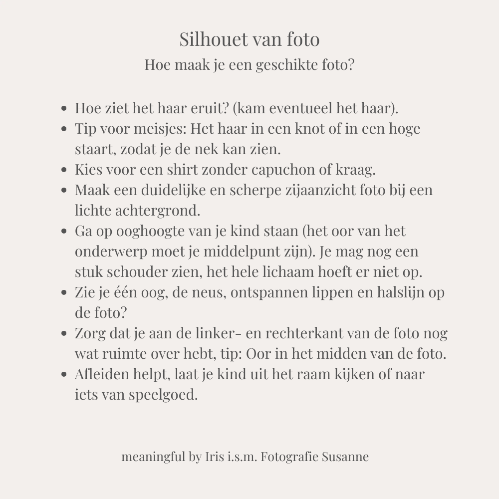 Man - Silhouet ketting i.s.m. Susanne