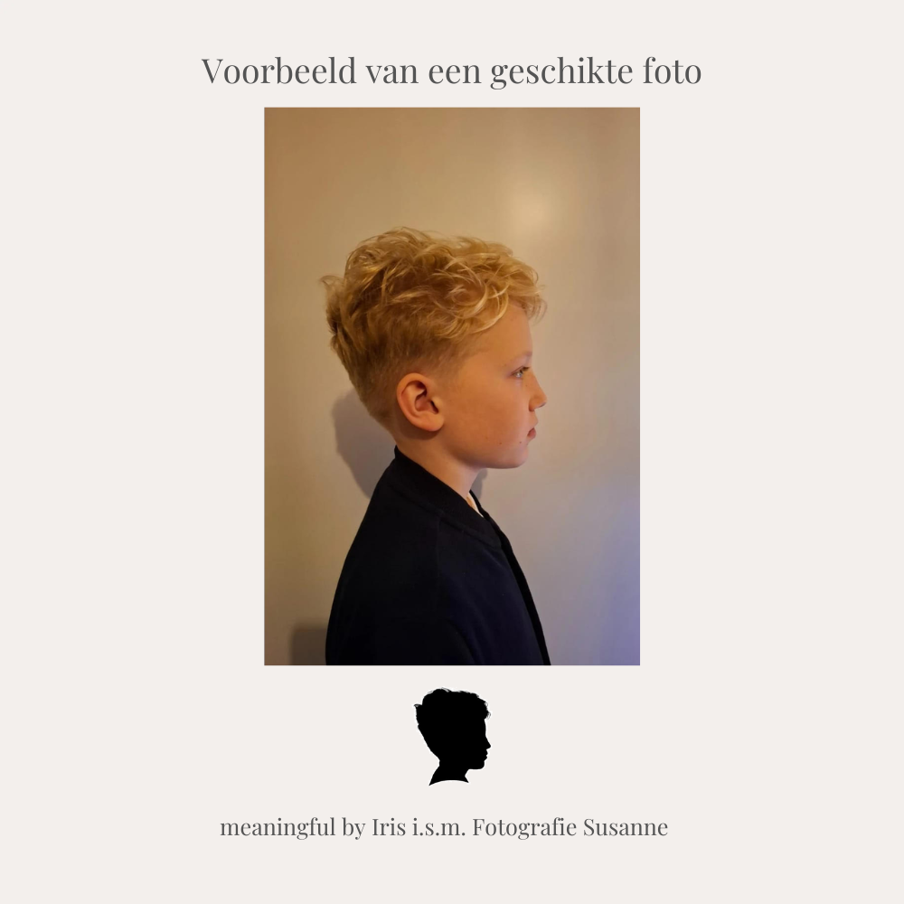 Man - silhouet ketting