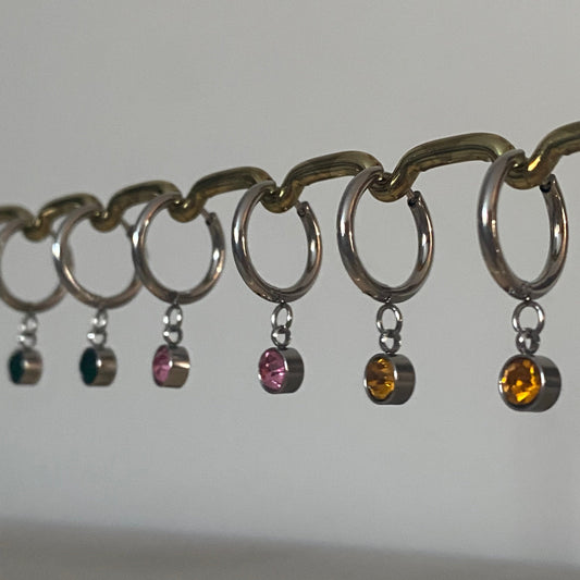 Geboortesteen oorbellen