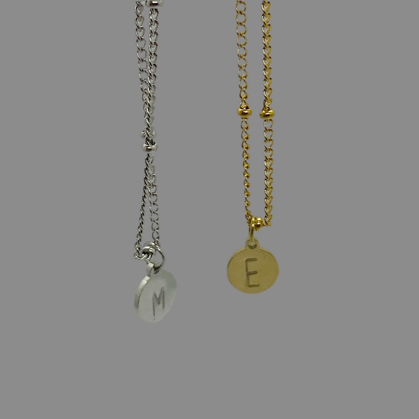 Handgemaakte initiaal ketting