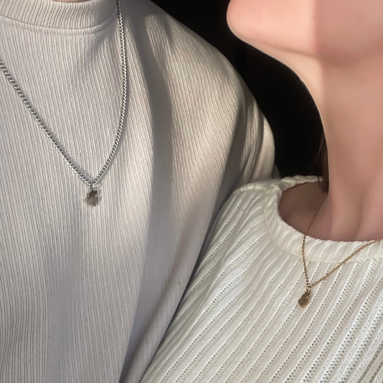 Handgeslagen puzzel ketting