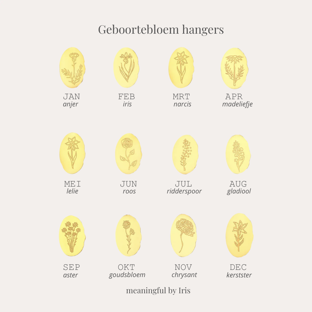 Geboortebloem ketting
