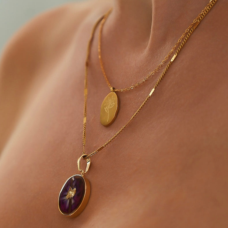 Geboortebloem ketting