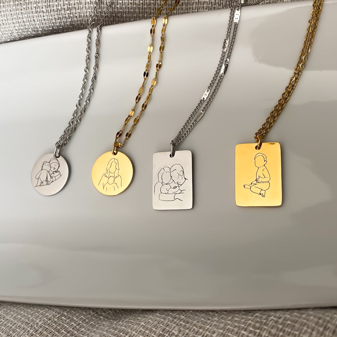 Lijntekening ketting