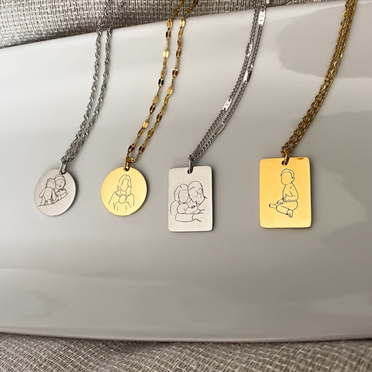 Lijntekening ketting