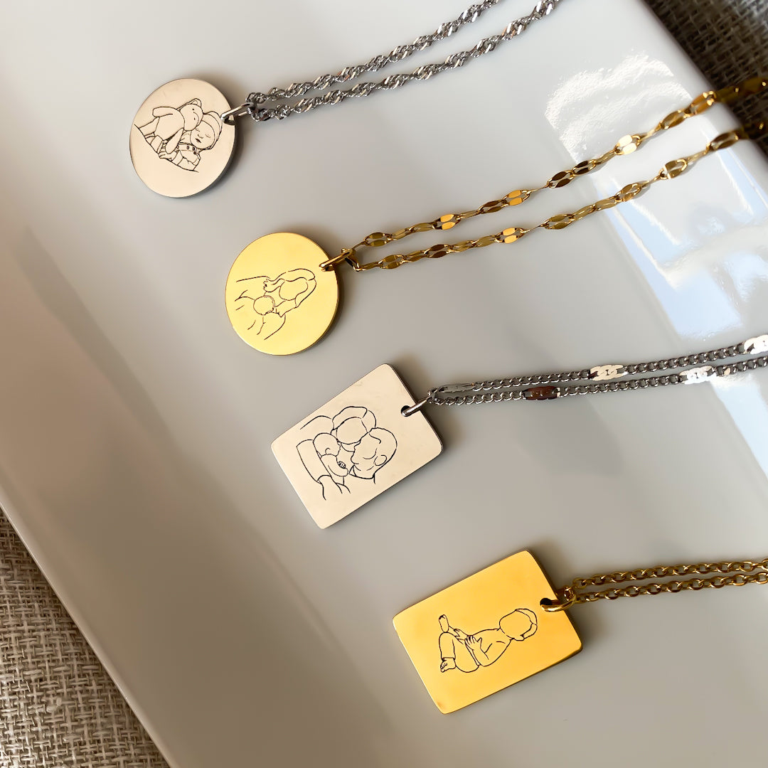 Lijntekening ketting
