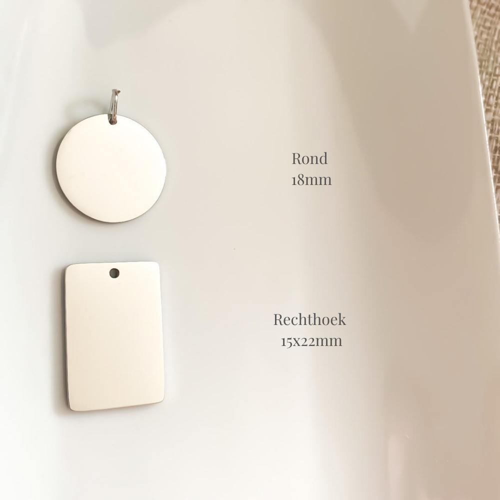 Man - silhouet ketting