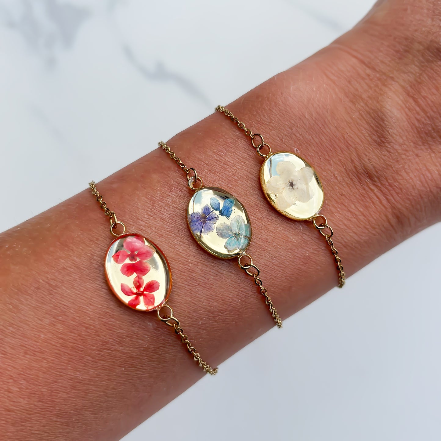 Droogbloem armband