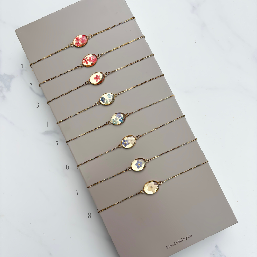 Droogbloem armband