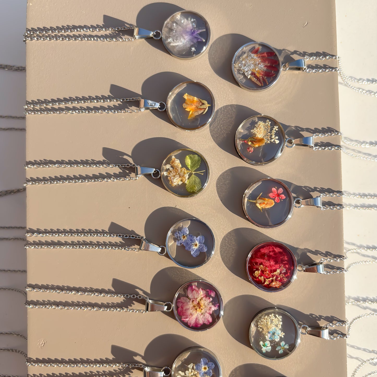 Droogbloem ketting