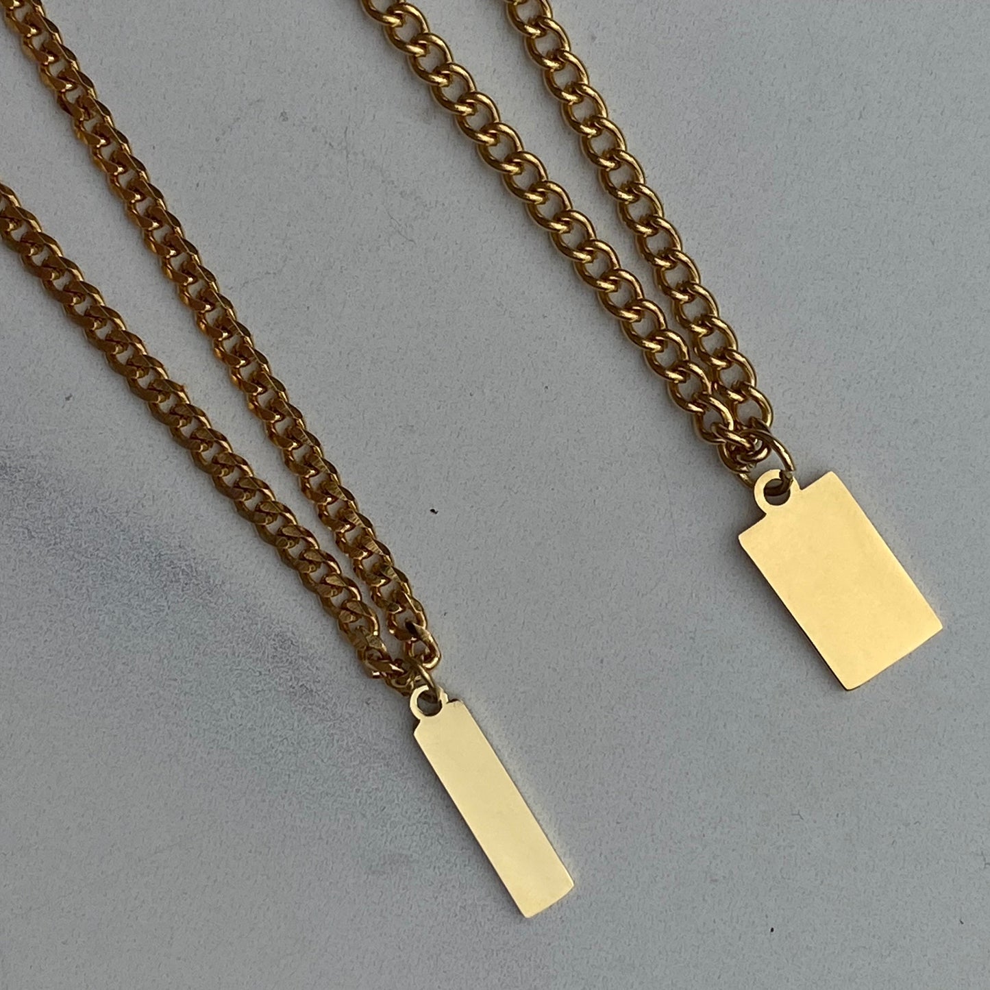 Handgemaakte initiaal ketting