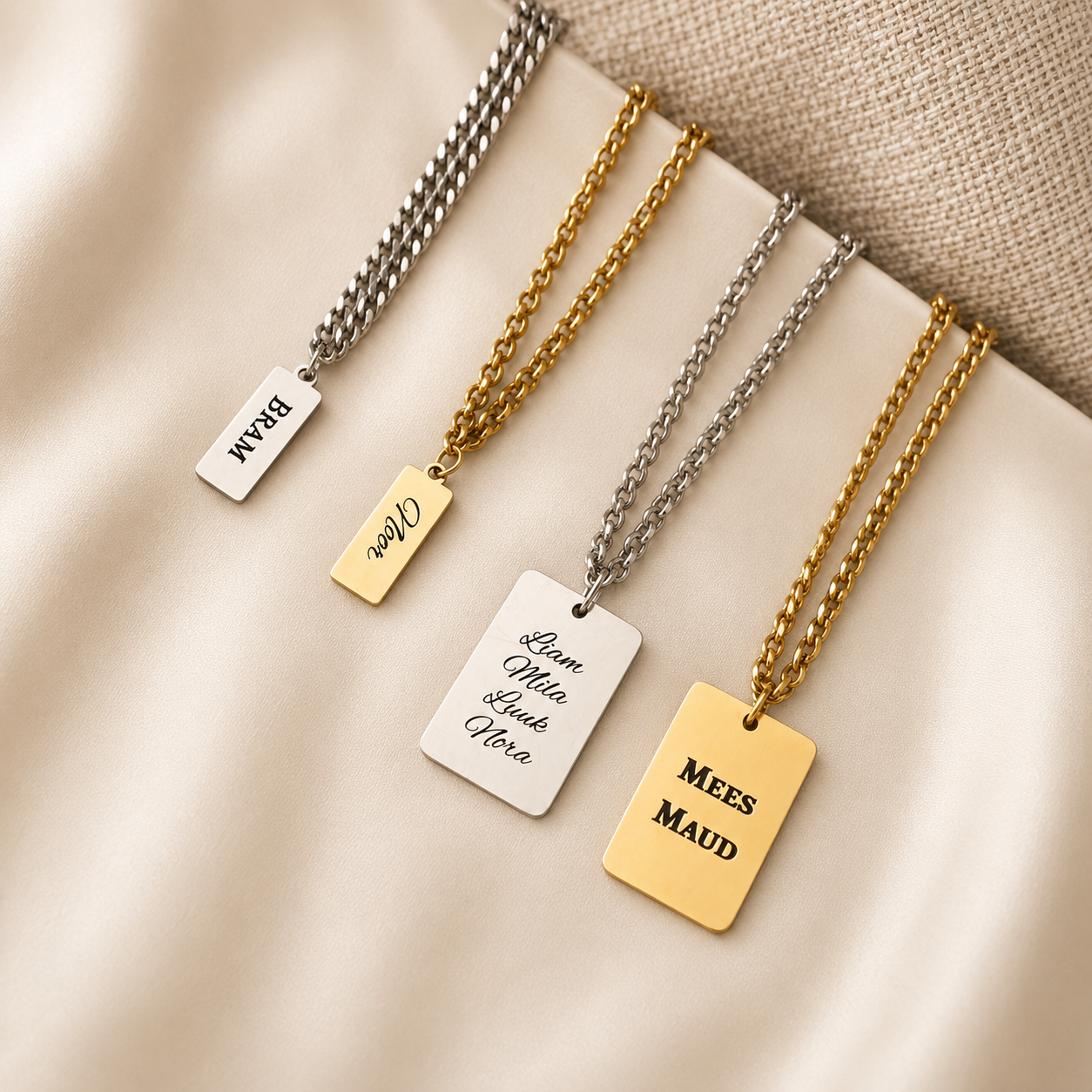 Man - Gegraveerde naam ketting