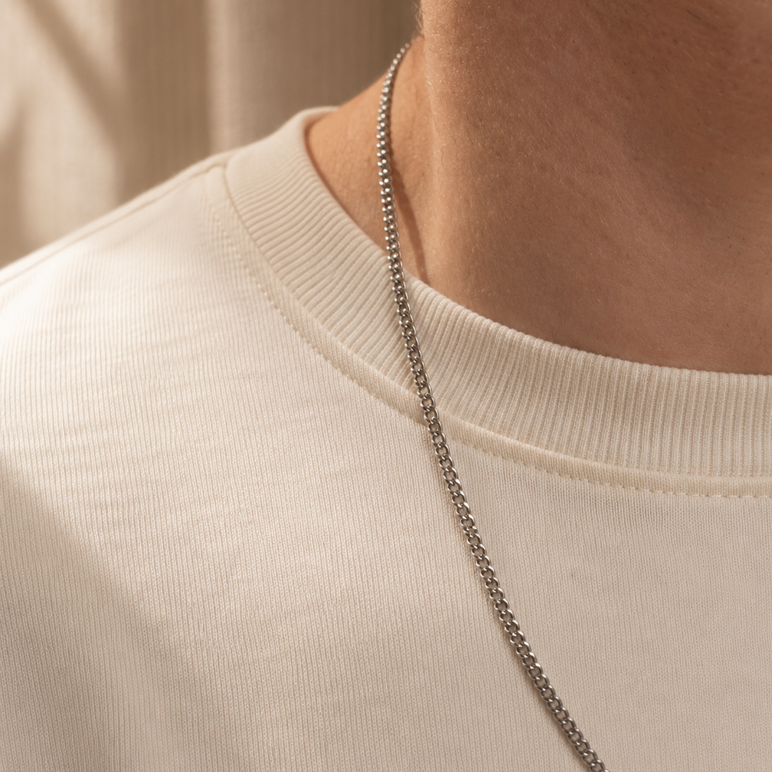 Man - Initalen ketting minimalistisch