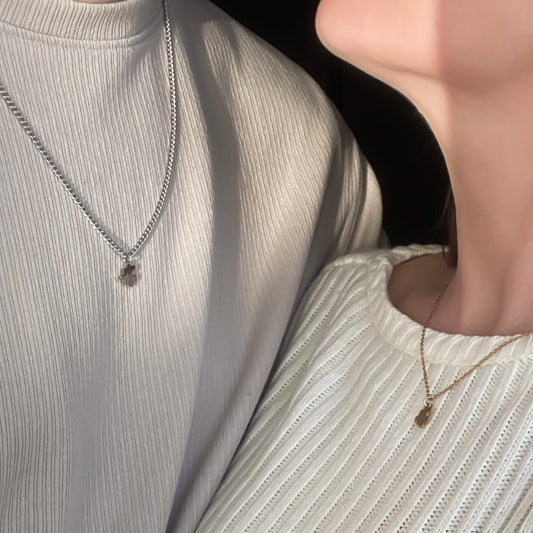 Handgeslagen puzzel ketting