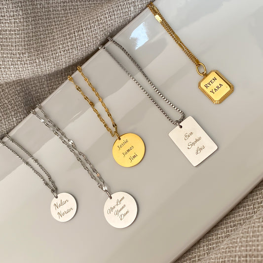 Gegraveerde naam ketting