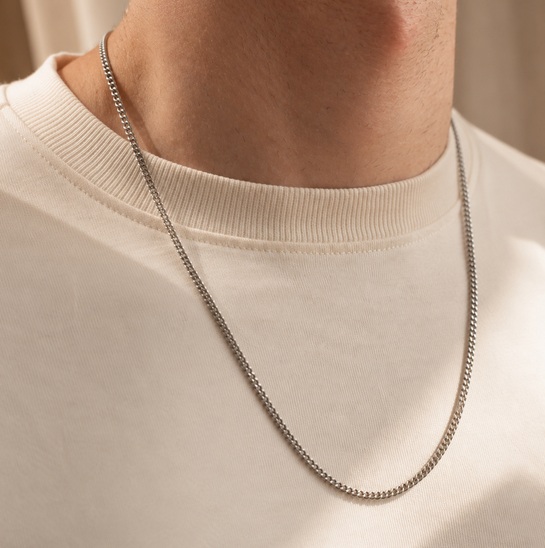 Man - Initalen ketting minimalistisch