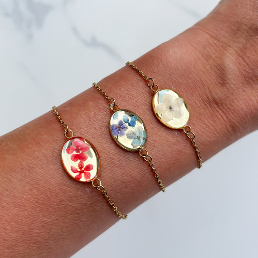 Droogbloem armband