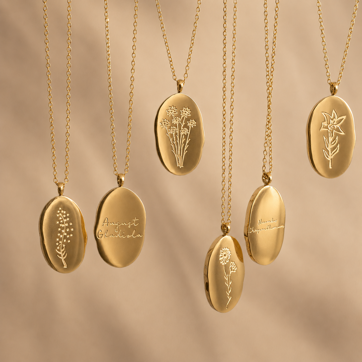 Geboortebloem ketting