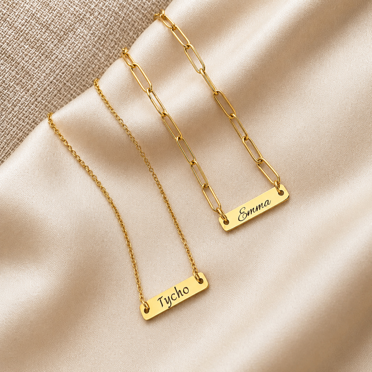 Gegraveerd naamplaatje ketting