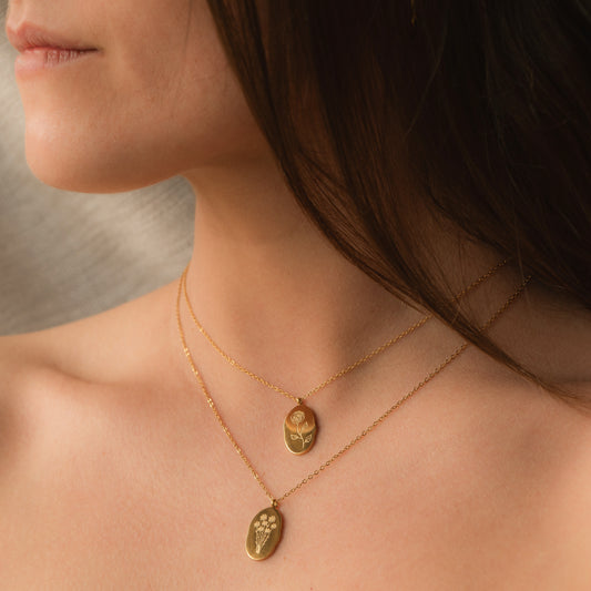 Geboortebloem ketting