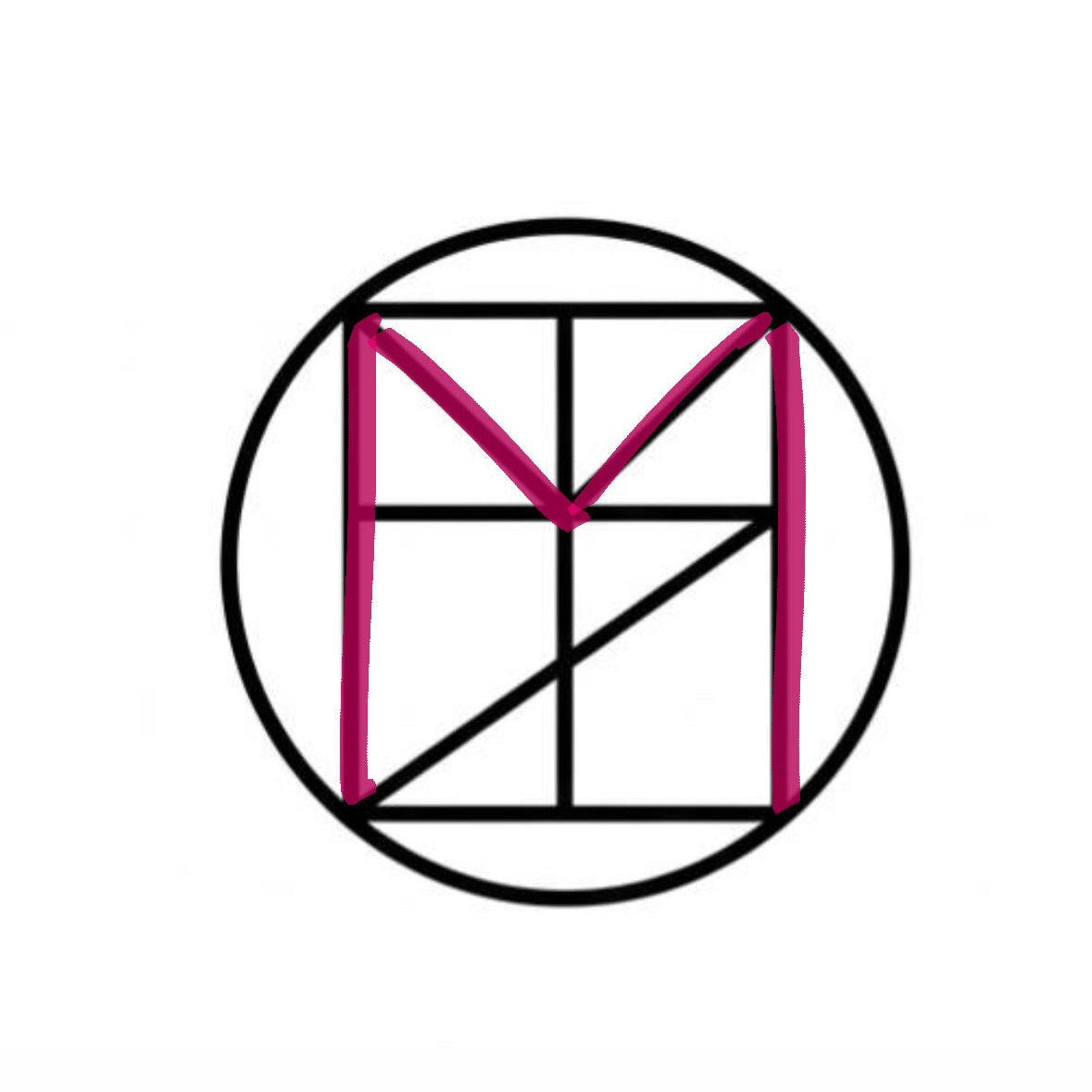 Gegraveerde Geometrische Lijntekening ketting - i.s.m. @helemaalrian