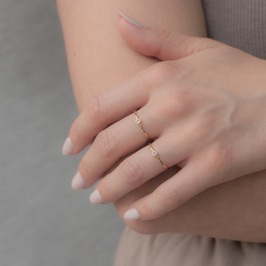 Geboortesteen ring