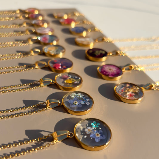 Droogbloem ketting